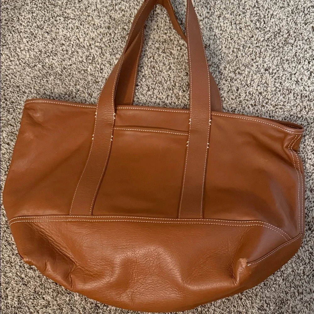 J.Crew Genuine Leather Tote / Shoulder Bag